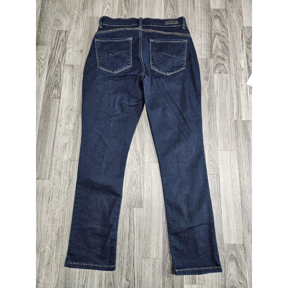 (3/$35) Lee Jeans Womens 6 Petite Blue Easy Fit Denim Straight Leg Classic - Picture 2 of 12